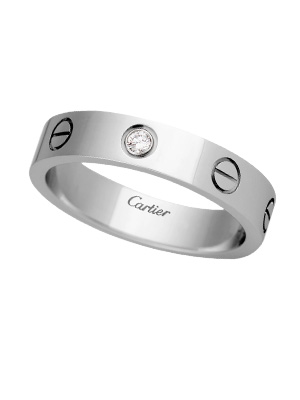 通販でクリスマス Cartier - Cartier カルティエ ラブリング 1Pダイヤ